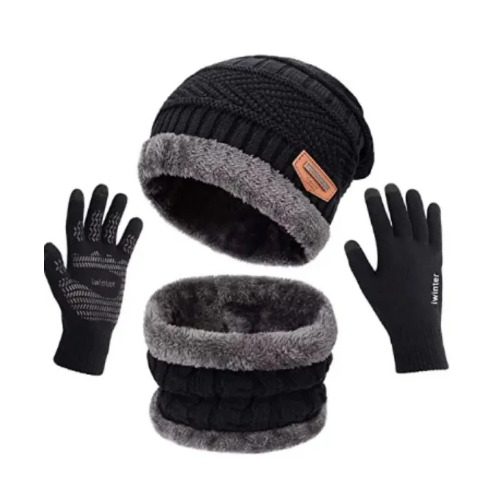 Winter Cap with Gloves Set – Warm, Stylish & Comfortable, Winter Caps for Men & Women